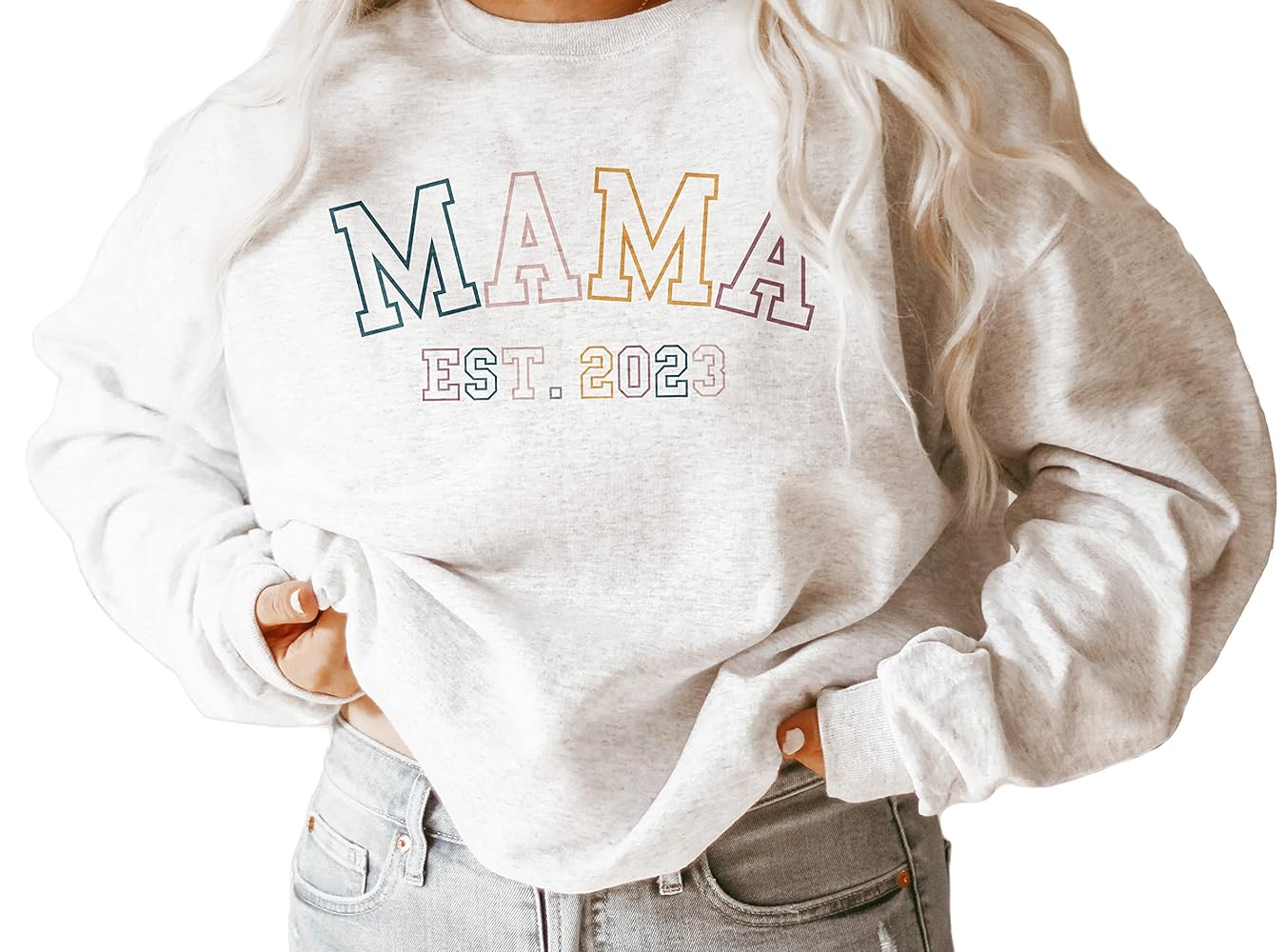 srh☆mama Z Supply Oversized Mama Sweatshirt - White Shell – SculptHouse